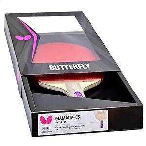 Butterfly Pang Pro-Line Table Tennis Racket - Rubber On Both Sides; for Reverse Penhold Backhand (RPB) Play - Recommended for Aspiring Professional Players - Pro-Line Series