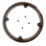 LUXU Bike Chainring Guard,Plastic Chain Guard Ring Protector Cover,Biycle Chain Wheel Sprocket Cranksets Guard Protector Cover for Mountain Bikes Road Bikes-Brown 42T Disc + Screws