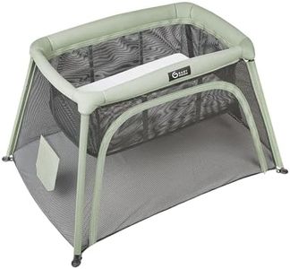 Babymoov Moov & Comfy 3-in-1 Travel Crib & Playard, Portable Baby Bed, Bassinet & Play Yard for Home, Travel, Naps, Sleepovers, Play & Rest, Portable Bassinet, Sage