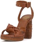 Vince Camuto Women's Fancey Heeled Sandal, Dark Golden Walnut, 7 UK