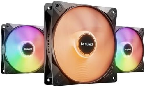 be quiet! Light Wings LX 120mm PWM high-Speed Triple Pack, 3 Fans Included, Illuminated hub, Multiple Colors and Modes, Optimized Fan Blades for Extraordinary air Pressure, Daisy Chain Option