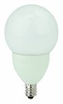 (Case of 12) TCP LED4E12G1627KF 4-Watt LED E12 Chandelier Base 2700K Dimmable Frosted G16 Globe Lamp