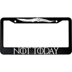 MCMP Not Today Aluminum License Plate Frame