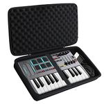 khanka Hard Travel Case Replacement for Donner DMK 25 MIDI Keyboard Controller Music Mini Key With 8 Backlit Drum Pads, 4 Knobs 4 control faders MIDI Controller,Case Only