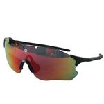 AMITCO SS Legacy 2.O Cricket Sunglass for Cricket Cycling Driving Any Outdoor Activity Smoke blk-red revo