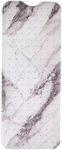 ENKOSI Bath Mat – Large 40 x 16 Inch Non-Slip Bathtub Mat with Suction Cups & Drain Holes – Extra Long Shower Mat for Tub with Marble Print Design (Grey Marble 40x16)