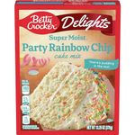 Betty Crocker Delights Super Moist Cake Mix Party Rainbow Chip 13.25oz