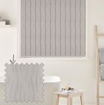 Vertical Blinds - Made to Measure - 89mm - Complete Blind - Oasis Fabric- GREY (Up To 90cm(900mm), Up To 240cm(2400mm))