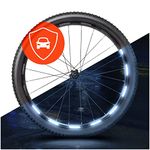 Luxshield Bicycle Reflector Stickers - 64 Piece Set for 26, 27.5, 28 & 29 Inch Bicycle Rim - Additional to Cat Eyes - Reflector Bicycle Foil Rim Sticker