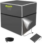 TOEMUE Air Conditioner Cover for Outside Units - Waterproof Durable AC Cover for Outside Unit with Windproof Rope,Outdoor Winter Central AC Unit Cover Fits Up to30L''x30W''x32H''