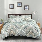 Boho Duvet Cover Queen, 100% Cotton