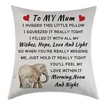 Tihnvk Cushion Cover Gifts For Mom From Daughter Son Birthday For Mom Pillow Cover Pillow Cases Cushion Cover Hug Pillow Cover To Mum Decorative Home Gifts