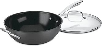 Cuisinart GG26-30H GreenGourmet Hard-Anodized Nonstick Stir-Fry Wok with Glass Cover