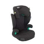 Graco Affix i-Size R129 with ISOFIX Highback Booster car seat with cupholders, Suitable from 100-150cm (approx. 3.5 to 12 years), Midnight fashion