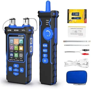 NOYAFA NF-8508 Network Cable Tester with Optical Power Meter, CAT5 CAT6 Cable Toner Ethernet Cable Tester, RJ45 Network Tester, VFL PoE QC Test Wire Tracer Port Flashing 200M Length Test
