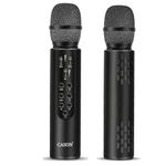 CASON Wireless Bluetooth Karaoke Mic for Singing with Speaker,Echo Adjusting Button–10W Bluetooth Microphone for Upto 6 Hours Playtime, Type C Charging & Cordless Mic for Singers,Party (Black)