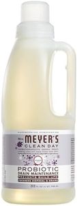 MRS. MEYER'S CLEAN DAY Probiotic Drain Maintenance Liquid, Lavender, Freshens Disposals and Drains, 32 Fl Oz