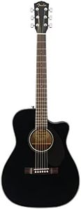 Fender Acoustic Guitar Concert Cutaway Electronics CC60SCE Black 970153006