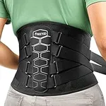 FREETOO Back Support Belt for Lower Back Pain Relief, Medical Grade Back Brace with Lumbar Pad for Women & Men, Anti-skid Lumbar Support for Herniated Disc, Sciatica L Size(waist:40.5''-47.2'')