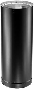 DuraVent DVL 6DVL-24 Easy to Install 6 Inch Galvanized and Stainless Steel Double Wall Wood Burning Stove Pipe to Vent Smoke or Exhaust, Black