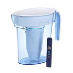 ZeroWater 1.7L 5-Stage Water Filter Jug, IAPMO Certified to reduce PFOA/PFOS, Fluoride, Lead & other heavy metals-0 TDS, BPA Free, TDS meter included