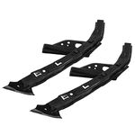 Automotive Front Bumper Bracket, 71190 TR0 A00, 71140 TR0 A00, 2pcs Headlight Bumper Bracket ABS Material Front Bumper Support Car Accessories for Civic Sedan 2012 to 2015