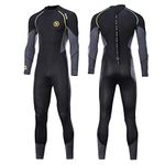 zcco Ultra Stretch 3mm Neoprene Wetsuit, Back Zip Full Body Diving Suit, one Piece for Men-Snorkeling, Scuba Diving Swimming, Surfing