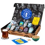 Premium IPA/Pale Ale Happy Birthday Beer Gift Hamper - 10 Independent Craft Beers, Snack & Tasting Guide by QWERTY Beer Box - Beer Gift Set