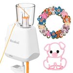 Etcokei Automatic i-Cord Knitting Machine, Electric iCord Maker Tool, i-Cord Knitter Crochet Machine, Knitting Yarns to i-Cords Efficiently, Hands-Free Yarn Knitter for DIY Crochet Knitting Projects