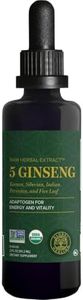 Global Healing Ginseng Plus - Organic Liquid Supplement Drop Promotes Energy - Korean (Panax), Siberian, Maca, Ashwagandha, & Shilajit Root - 2 Fl Oz