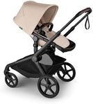 Bugaboo Kangaroo All-Terrain Full-Size Single-to-Double Tandem Stroller Toddler Seat, for Up to Three Kids, XL Wheels, One-Hand Operation, XL Underseat Storage - Desert Taupe