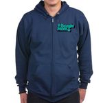 CafePress Beagle Mom Zip Hoodie (Dark) Men's Dark Zip-Up Hoodie Sweatshirt Navy