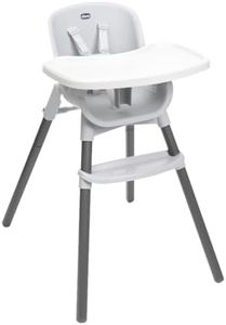 Chicco Zest Kinderhochstuhl für Babys ab 6 Monaten bis 40kg, Leichter Hochstuhl mit verstellbarer Höhe und abnehmbarem Tablett, 5-Punkt-Gürtel, wiegt nur 4,5 kg, Kompakt verstaubar, Modernes Design