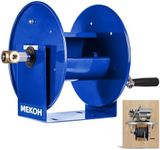 MEKOH Pressure Washer Hose Reel 150FTx3/8”, 300FTx1/4” Manual Power Washer Hose Reel with M22 14mm Fitting,4500PSI Heavy Duty Hose Reel for Water,High Pressure Metal Reel with Wall/Van/Trailer Mount