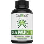 Zhou Nutrition Saw Palmetto Capsules for Prostate Health Extract and Berry Powder Complex, 500 mg, 100 Caps