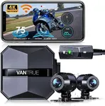 Vantrue F1 Motorcycle 4K Front and 