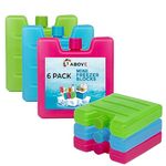 1Above Mini Freezer Blocks, Long Lasting Reusable Family Pack Ice Block Pack for Cool Box, Cooler Bag to Keeps Drink, Food, Lunchboxes Cool…