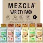 Mezcla Vegan Chocolate High Protein Bars, Gluten Free, Plant Based, Non GMO, No Dairy, 10g Protein, Healthy Snacks, Mixed Flavor Variety Pack (8 Bars)