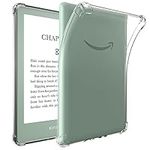 Clear Case for 6.8 All-New Kindle Paperwhite 11th Generation 2021 and Signature Edition TPU Back Cover, Ultra Slim Lightweight Flexible Transparent TPU Soft Skin Bumper Back Cover