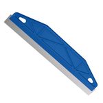 Paint Trim Guard 12 Inch Wallpaper Scraper Edge Painting Tool Paint Shield Painter Straight Skirting Board Multi-Purpose Stainless Steel Perfect for Cutting in Precision Smearing Repairing (Blue)