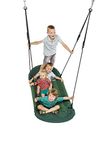 Little Duck Bear Dark Green Flying Carpet Nest Swing Seat With Soft Seating 170x70cm For Children's Swing Frames - Rectangular - Holds Up To 150kg Weight.