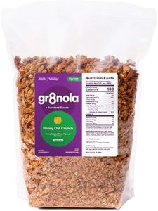 gr8nola HONEY OAT CRUNCH - Healthy, Low Sugar Bulk Granola Cereal - Made with Superfoods, Whole Oats, Honey, Cinnamon and Flaxseed, Soy Free, Dairy Free and No Refined Sugar - 4.5lb Resealable Bag