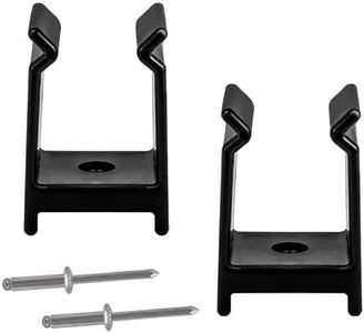 Pontoon Top Bimini Clips for Boats, Bimini Top Hardware 1-1/4 inch Square Tube Marine Grade Pontoon Bimini Top Parts Pontoon Bimini Brackets for Pontoon Bimini Top Support Poles, Black