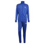 adidas Mens Sportswear Basic 3-stripes Tricot Track Suit, Semi Lucid Blue, Medium