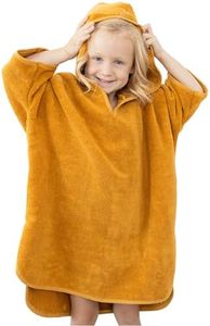 Natemia Poncho Towels for Kids - Toddler Towel Poncho, Organic Baby Bath Towel with Hood for Newborn Boys and Girls, Kids Towel Poncho, Hooded Baby Towels, Baby Essentials, Made in Turkey