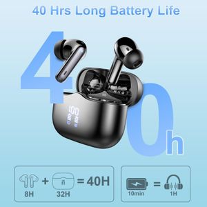 Bluetooth 5.4 Wireless Earbuds – 40H Playtime, Noise Cancelling