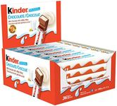 KINDER CHOCOLATE Single Bars, 36 Packs, Individually Wrapped Milk Chocolate Bars (36 x 21g)