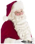 Santa Beard and Wig Set Santa Claus Beard and Wig Santa Wig and Beard Set White