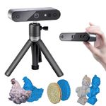 Revopoint Inspire 3D Scanner for 3D Printing, Portable 3D Model Scanner Up to 18FPS Scanning Speed 0.2mm Accuracy, Stable Scanning with 9-axis IMU, Infrared 3D Scanner with Turntable