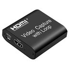 ORIVISION Video Capture Card 4K HDMI Device with Loop Out, Full HD 1080P Game Capture Video Recorder for Live Streaming, Broadcasting or Video Conference,S3/PS4/Xbox One/DSLR/Camcorders